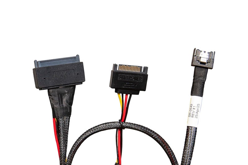 DiliVing 𝐃𝐢𝐋𝐢𝐧𝐤𝐞𝐫 PCIe 5.0 𝐌𝐂𝐈𝐎 x4 to 𝐔.𝟐 𝐍𝐕𝐌𝐞 Adapter,𝐒𝐅𝐅-𝐓𝐀-𝟏𝟎𝟏𝟔 to 𝐒𝐅𝐅-𝟖𝟔𝟑𝟗 Cable with Power, Cable 70CM - Image 1
